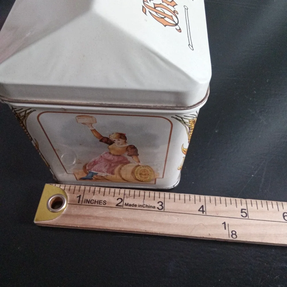 Vintage Gold Medal Flour Recipe Tin Washburn Mills Minneapolis Advertising Box